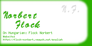 norbert flock business card